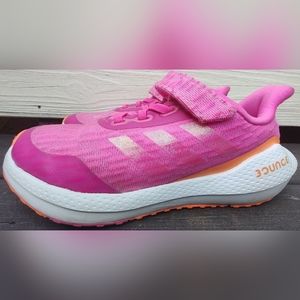 Adidas Bounce EQ21 Run "Screaming Pink" FX2255 Youth 2 Pink Orange Running Play